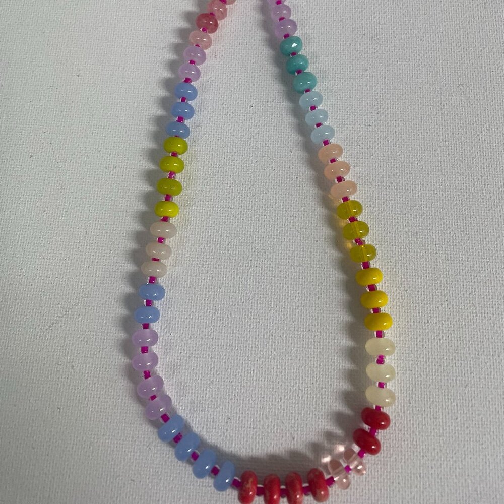 16" multi color necklace